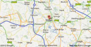 map of wigan