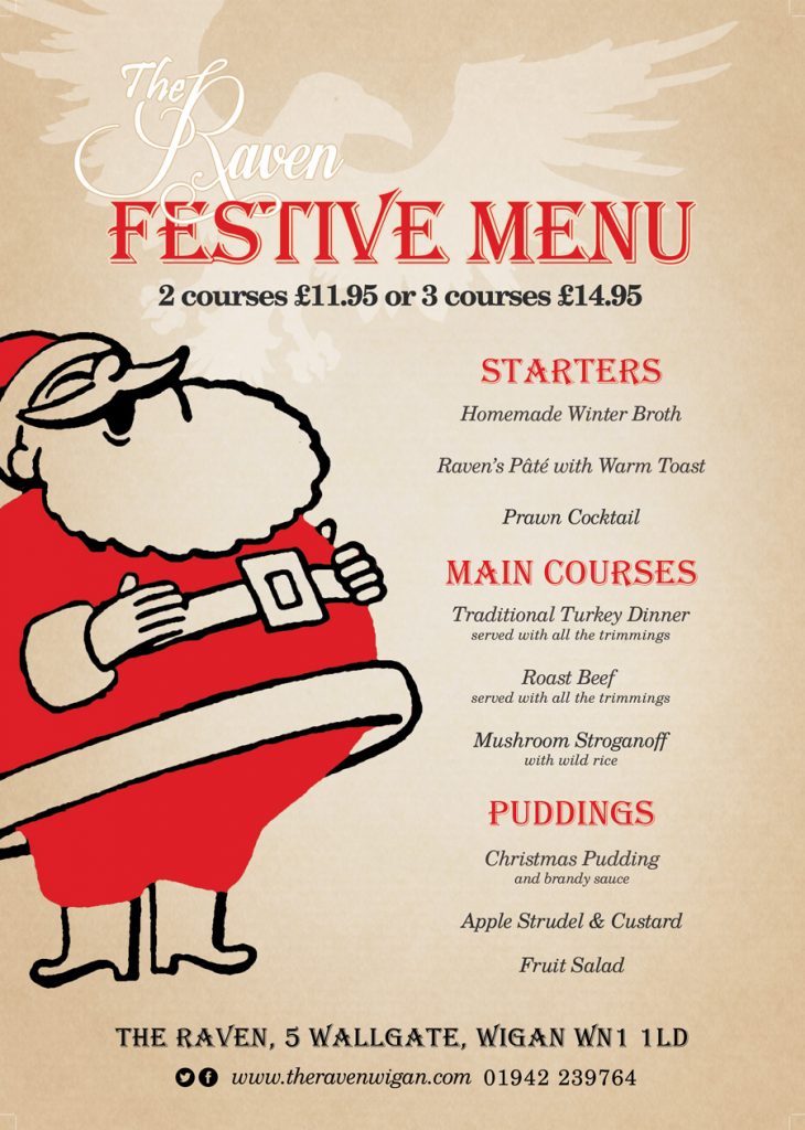 festive menu front